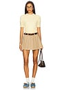 view 5 of 6 Pleated Mini Skirt in Khaki