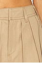 view 6 of 6 Pleated Mini Skirt in Khaki