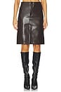 view 1 of 6 Nara Pencil Skirt in Chocolate