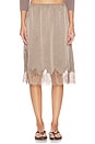 view 1 of 6 FALDA MIDI LACE in Cocoa