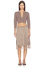 view 5 of 6 FALDA MIDI LACE in Cocoa