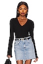 view 1 of 4 Anni V Neck Top in Black