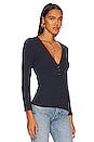 view 2 of 4 Aideen Henley Top in Navy