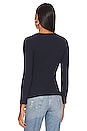 view 3 of 4 Aideen Henley Top in Navy