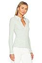 view 2 of 4 Alba Polo Top in Lichen Heather