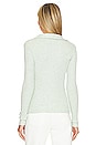 view 3 of 4 Alba Polo Top in Lichen Heather
