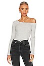 view 1 of 4 Wren Off The Shoulder Top in Sparrow Heather