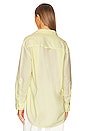 view 3 of 4 Kayla Shirt in Oxford Baby Yellow