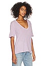 view 2 of 4 Cecilie Relaxed V Neck in Lavender