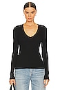 view 1 of 4 Florence V-neck in Black