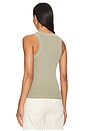 view 3 of 4 Isabel Rib Tank in Spring Moss