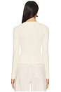 view 3 of 4 Mara U-neck Top in Dune