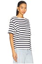 view 2 of 4 Goldie Tee in Azure Stripe