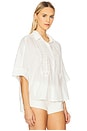 view 2 of 4 Claire Shirt Lace Inset in White