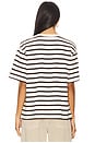 view 3 of 4 Goldie Tee in Chocolate Stripe