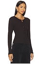 view 2 of 4 Varra Henley in Chocolate