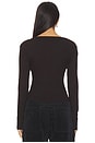 view 3 of 4 Varra Henley in Chocolate
