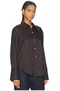 view 2 of 4 Camilia Shirt in Chocolate