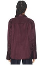 view 3 of 4 Camilia Shirt in Burgundy