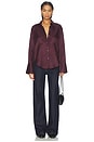 view 4 of 4 Camilia Shirt in Burgundy