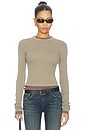 view 1 of 5 Pillar Waffle Crewneck Top in Bezal
