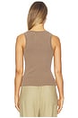 view 3 of 4 Isabel Rib Tank Top in Cocoa