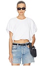 view 1 of 4 Gia Bubble Tee in Soft White