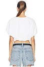 view 3 of 4 Gia Bubble Tee in Soft White