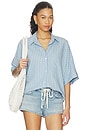 view 1 of 5 CAMISA CLAIRE in Capri Stripe