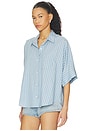view 2 of 5 CAMISA CLAIRE in Capri Stripe