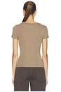 view 3 of 4 Maude U Neck Tee in Cocoa