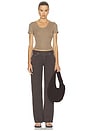 view 4 of 4 Maude U Neck Tee in Cocoa