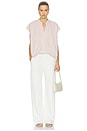 view 4 of 5 Penelope Blouse in Raspberry Stripe