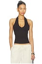 view 1 of 4 Thea Halter Top in Chocolate
