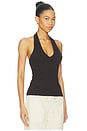 view 2 of 4 Thea Halter Top in Chocolate