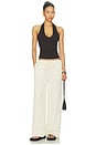 view 4 of 4 Thea Halter Top in Chocolate