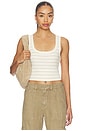 view 1 of 4 CAMISETA TIRANTES FAYE in Golden Pinstripe