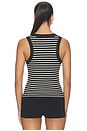 view 3 of 4 Caralyn Tank in Anthracite Stripe