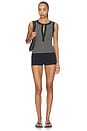 view 4 of 4 Caralyn Tank in Anthracite Stripe