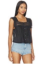 view 2 of 4 Mia Embroidered Top in Black