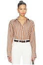 view 1 of 5 CHEMISE THEA in Copper Stripe
