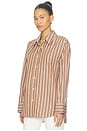 view 2 of 5 CHEMISE THEA in Copper Stripe