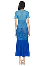 view 3 of 3 Alexandra Short Sleeve Dress in Blue