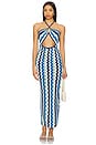 view 1 of 4 Poppy Knitted Dress in Blue