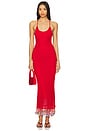 view 1 of 4 Ali Beads Dress in Red