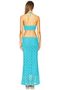 view 3 of 3 Lucinda Flower Dress in Turquoise