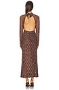 view 3 of 3 Rosalie Dress in Brown Polka Dots