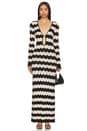 view 1 of 3 Ella Stripes Knitted Maxi Dress in Neutral