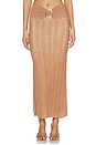 view 1 of 6 FALDA MAXI LULI in Caramel