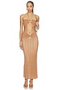 view 5 of 6 FALDA MAXI LULI in Caramel
